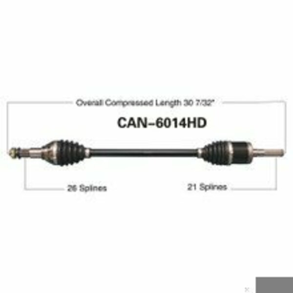 Wide Open Heavy Duty CV Axle for CAN AM HD FRONT RIGHT MAVERICK CAN-6014HD